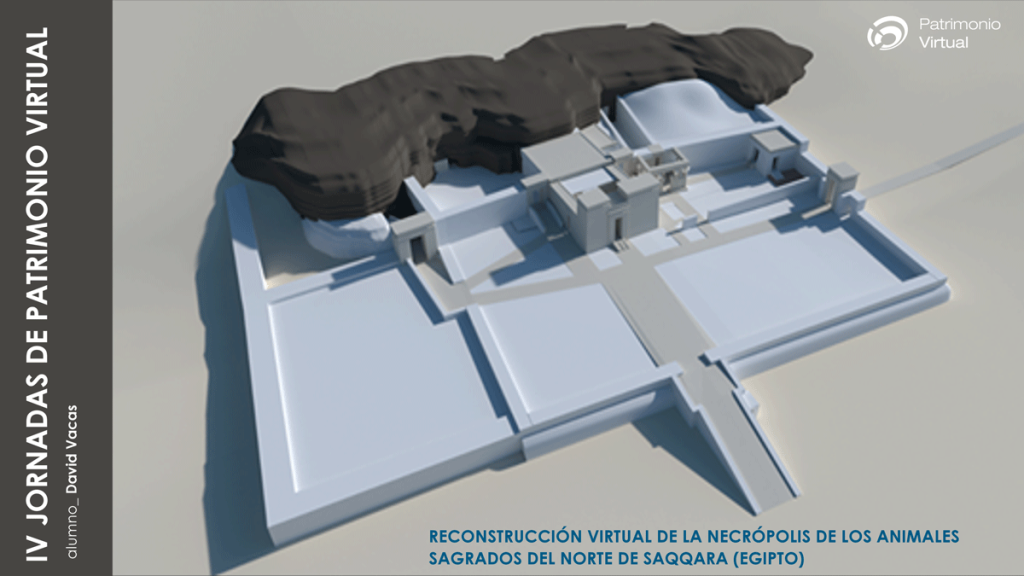 Reconstrucción virtual de la necrópolis de los animales sagrados de Saqqara